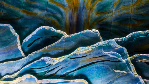 photo of artificial ice sculpture