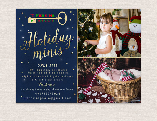 T. Perkins Photography christmas promotion